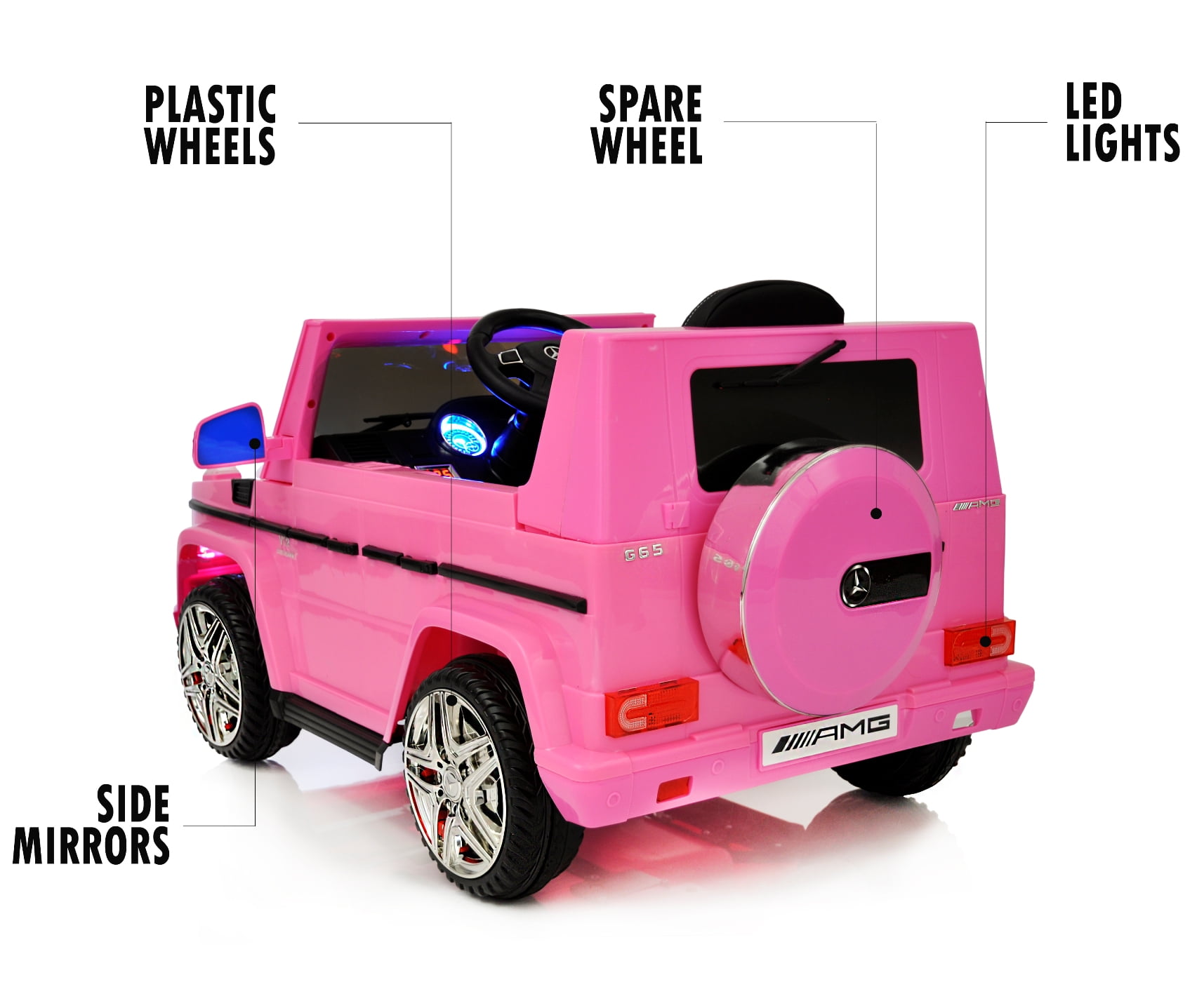girls pink electric car