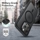 thumbnail image 5 of Funda para Pro Max 2023, compatible con MagSafe, protección de grado militar, resistente al amarilleo, parte trasera resistente a arañazos, funda magnética para Pro Max 2023, serie Classic, negro, 5 of 8