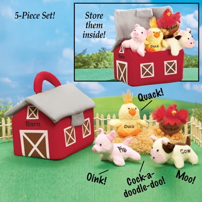 Barnyard Animals With Sounds Carrier Set by Animal House