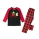 thumbnail image 3 of Conjuntos de pijamas navideños familiares a juego Grinch 2024, pijama de Grinch con parte superior y pantalones de pijama a cuadros, pijama de Grinch para niños y adultos para la familia, 8 Años, 3 of 4