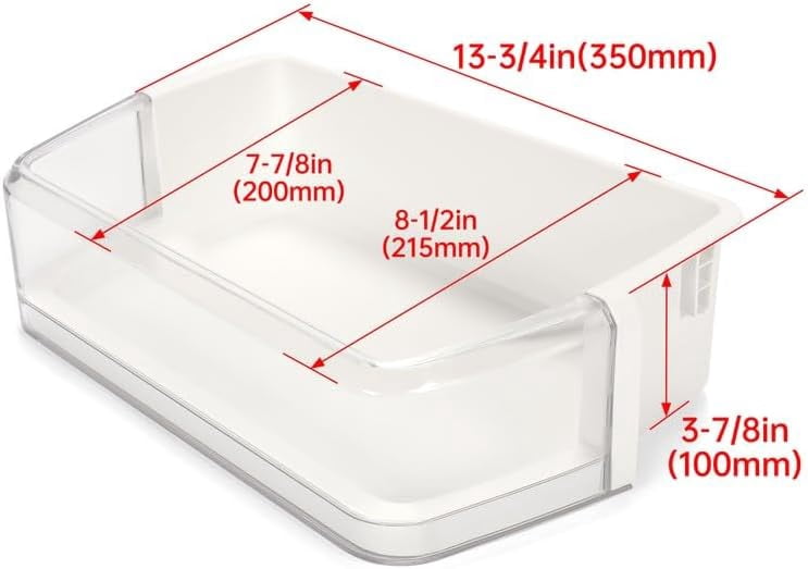 DanYee DA63-04314 DA97-06419C LP72588 Replacement Refrigerator Door Shelf Compatible with Samsung Refrigerator Fridge Door Shelf Bin Basket (Right Side)