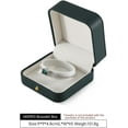 thumbnail image 3 of SHIQI-Leather Bracelet Gift Box for Men - Premium Small Luxury Bangle Box (Dark Green), 3 of 4