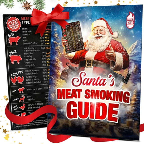 Santa's Meat Smoking Guide Pellet Grill Accessories Wood Time Temp