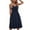 Navy, variant on Babysbule Womens Summer Dresses, Women Fashion Summer Seaside Sling Sleeveless V-Neck Solid Color Casual Dress