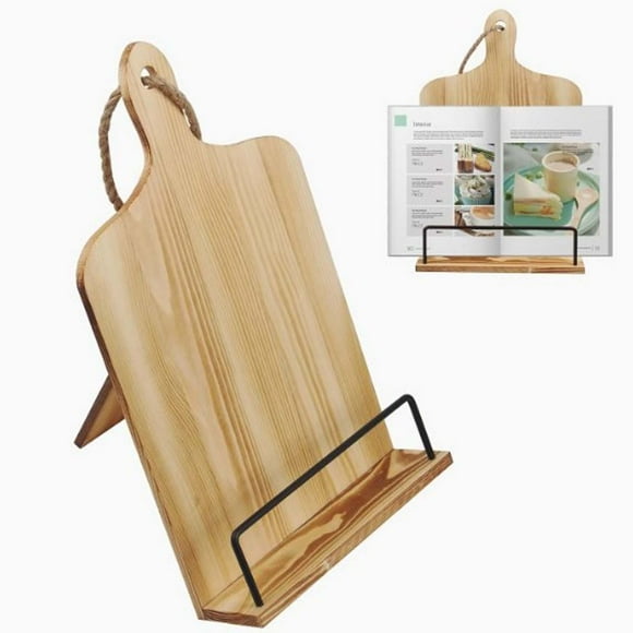 Clearance Sale - Beautiful Cookbook Stand for Your Kitchen Counter - Solid Wood Stand Easily Keeps Cook or Recipe Books Open for Convenient Cooking - Perfectly Fits Your and Enhances Any Kitchen Decor