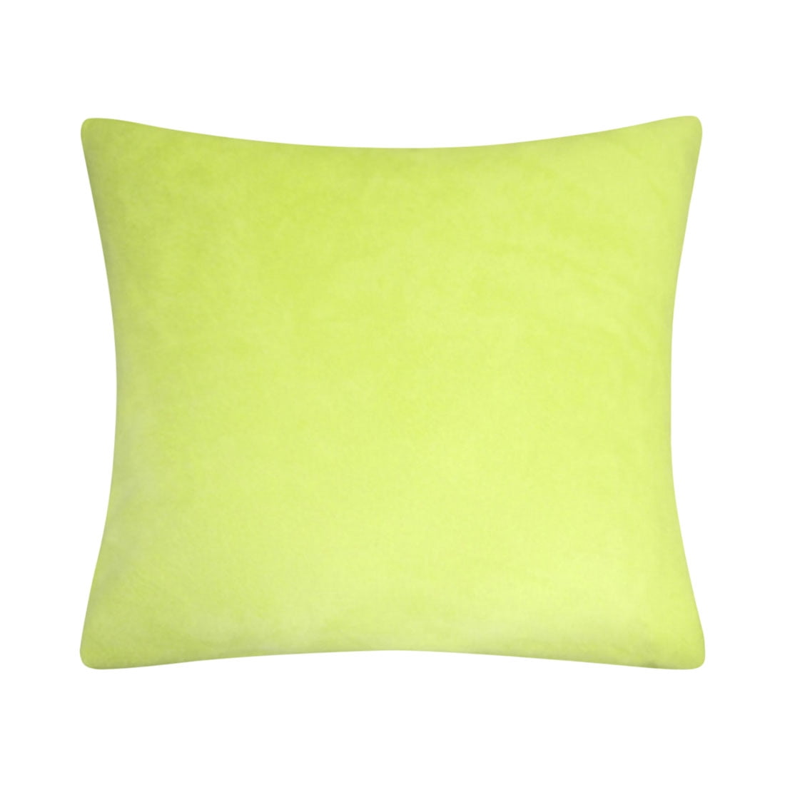 Unique Bargains 2Pcs Soft Viscose Velvet Decorative Throw Pillowcases 24"x24" Chartreuse