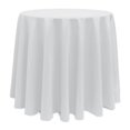 thumbnail image 1 of Nappe Ronde en Polyester 96 Pouces Décoration de Fête Unie Blanche, 1 of 1