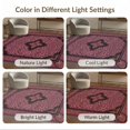 thumbnail image 7 of ODIKA Pink Leopard Print Symmetrical Repeat Contrasting Border Flannel Non-Slip Chair-Friendly for Home Office, Gaming Room, Under Desk, 7 of 7