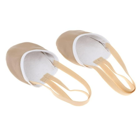 

Kids Adults Rhythmic Gymnastics Dance Leather Midsole Shoes with Toe - others+others S S