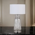 thumbnail image 6 of 34 Inch Table Lamp Set of 2- White Shade- Glass Vase Shape and Metal Base, 6 of 6