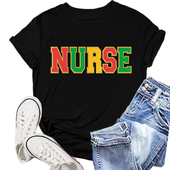 Camiseta NEWKA Nurse para mujer Juneteenth Nursing Life