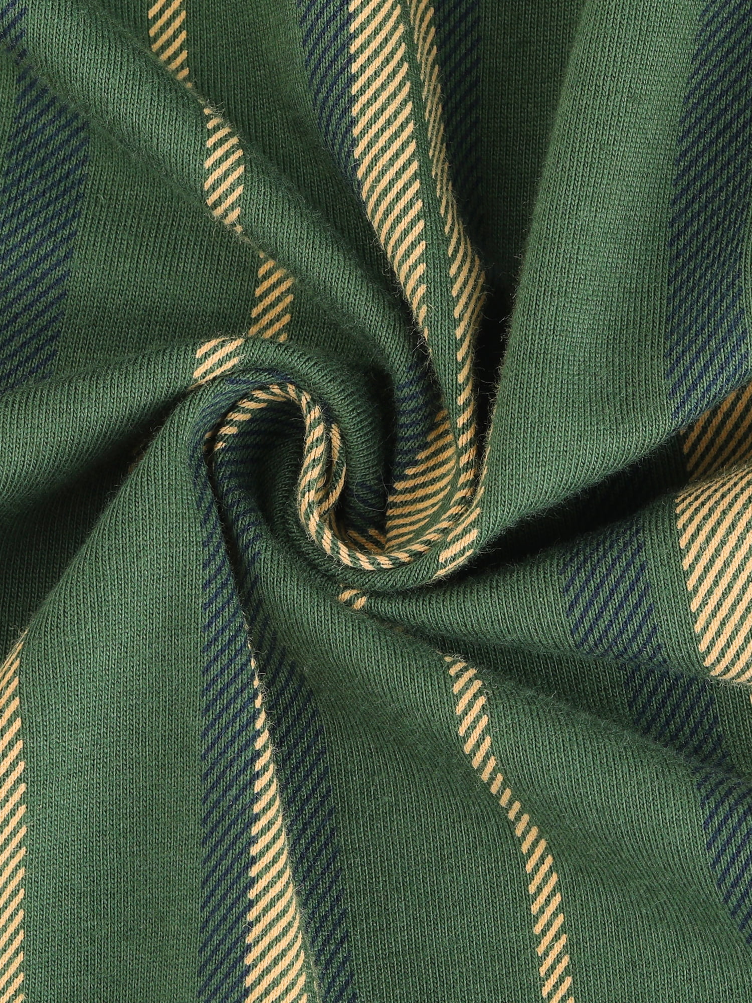 DARING DIVA Cotton Pajamas Button Down Pants Loungewear Set M Green