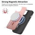 thumbnail image 2 of Allytech Magnetic Case for iPhone 16 Pro Max, Compatible with MagSafe, Premium PU Leather Slim Fit Anti-Fingerprint & Anti-Drop Protective Case Support Wireless Charging & Car Mount - Pink, 2 of 10