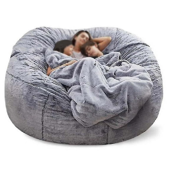 Lazy Sofa Bean Bag Artificial Fur Bean Bag Bean Sofa (without Filler)
