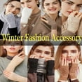 thumbnail image 6 of 4 Pairs Knitted Fingerless Gloves for Women Winter Thumbhole Wrist Warmer Men Crochet Arm Warmers Hand Mittens, 6 of 6