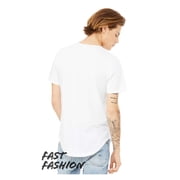 Bella+Canvas 3003 Mens Jersey Short Sleeve Tee With Curved Hem-White-S