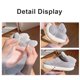 thumbnail image 5 of Pantuflas de elefante de peluche, zapatillas cerradas, bonitas zapatillas de casa sin cordones, cómodas zapatillas peludas para caminar, antideslizantes para dormitorio., 5 of 9