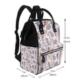 thumbnail image 2 of Balery cartoon mouse Pattern Mummy Backpack - Waterproof Twill Canvas, Large Capacity Diaper Bag with Multiple Pockets and Adjustable Straps, 2 of 6