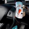 thumbnail image 5 of Christmas Snowman 14.5 Inch Printing PVC Leather Car Wheel Cover Auto Accessories, 5 of 6