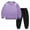 Purple, variant on Mercatoo Kids Boys 2pc Sweatpants Sets Crew Neck Pullover Sweatshirts Joggers Pants Sweatsuits Clothes Set Toddler Outfits