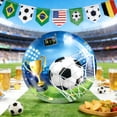 thumbnail image 6 of CaiYueKe Soccer Party Plates Disposable Football Themed Dinnerware Bulk Paper Plates for Sports Birthday Party Decorations Supplies Game Day Events Team Celebration Fan Party Favors, 6 of 6