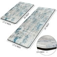 thumbnail image 2 of Kitchen Mats Cushioned Anti Fatigue Set of 2 Farmhouse Kitchen Rugs Non Slip Waterproof Kitchen Floor Mat Comfort Memory Foam Standing Mat for Front of Sink,Laundry Room (Blue-A), 2 of 6