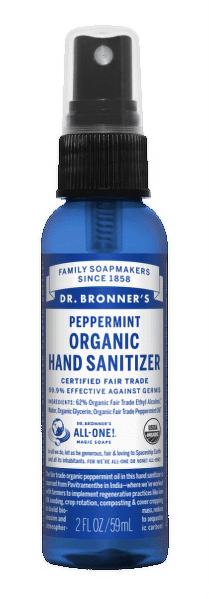 Dr. Bronner's Peppermint Organic Hand Sanitizer Spray 2oz - image 2 of 2
