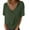 Green, variant on Seductiva Women's T-Shirts Short Sleeve Summer Tops Summer Newomen Loose T Shirt for Women V Neck Casual Cotton and Linen Blouse Women Casual Summer Tops Trendy Solid Loose Fit Tshirt Basic Tees