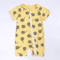 thumbnail image 3 of WIBACKER 3M-3T Newborn Baby Boy 2 Way Zipper Romper Summer Short Sleeve Sunshine Jumpsuit for Infant Toddler, 3 of 11