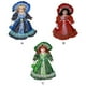 thumbnail image 4 of Ounissouiy Muñeca femenina de porcelana victoriana hecha a mano, expresiones faciales detalladas, artículos coleccionables, materiales Decoración del hogar azul, 4 of 6