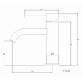 thumbnail image 6 of Single Handle Bathroom Faucet Lavatory Faucet Stainless Steel Single Hole-T10, Brushed Gold, 6 of 6