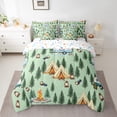 thumbnail image 2 of Erosebridal Lit de Camping Jungle en Sac Taille Simple, Ensemble de Lit Ferme Rustique, Décoration d'Aventure, Réversible, 2 of 5