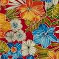 thumbnail image 5 of Greendale Home Fashions Aloha Red Floral 51 x 18 in. Outdoor Reversible Tufted Bench Cushion, 5 of 10