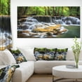 thumbnail image 3 of Designart 'Level Six of Huai Mae Kamin Waterfall ' Canvas Print, 3 of 3