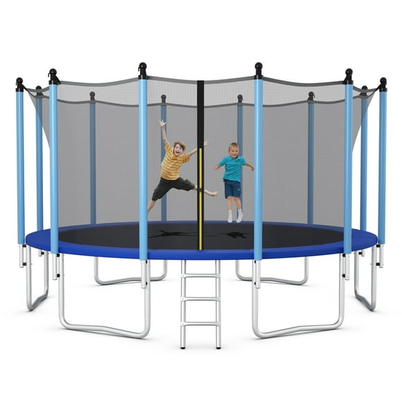 Gymax 16FT Jumping Exercise Recreational Bounce Trampoline W/Safety Net