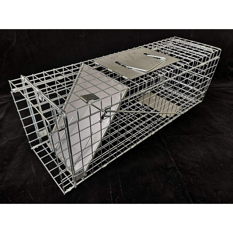 LifeSupplyUSA Humane Live Animal Trap - Catch and Release 1-Door Cage Trap  for Large Dogs, Foxes, Coyotes, Similar Sized Animals - No Kill Easy