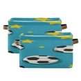 thumbnail image 2 of Cartoon Soccers Balls Stars Square Storage Bins with Handles Collapsible Containing Box 1 Pack, 2 of 9