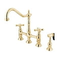thumbnail image 1 of Kingston Brass Heritage 8" Center Kitchen Faucet With Side Sprayer, 1 of 2