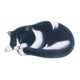 thumbnail image 3 of Bonita alfombra de baño con forma de gato durmiendo, felpudo interior de entrada. Blanco negro, 3 of 9