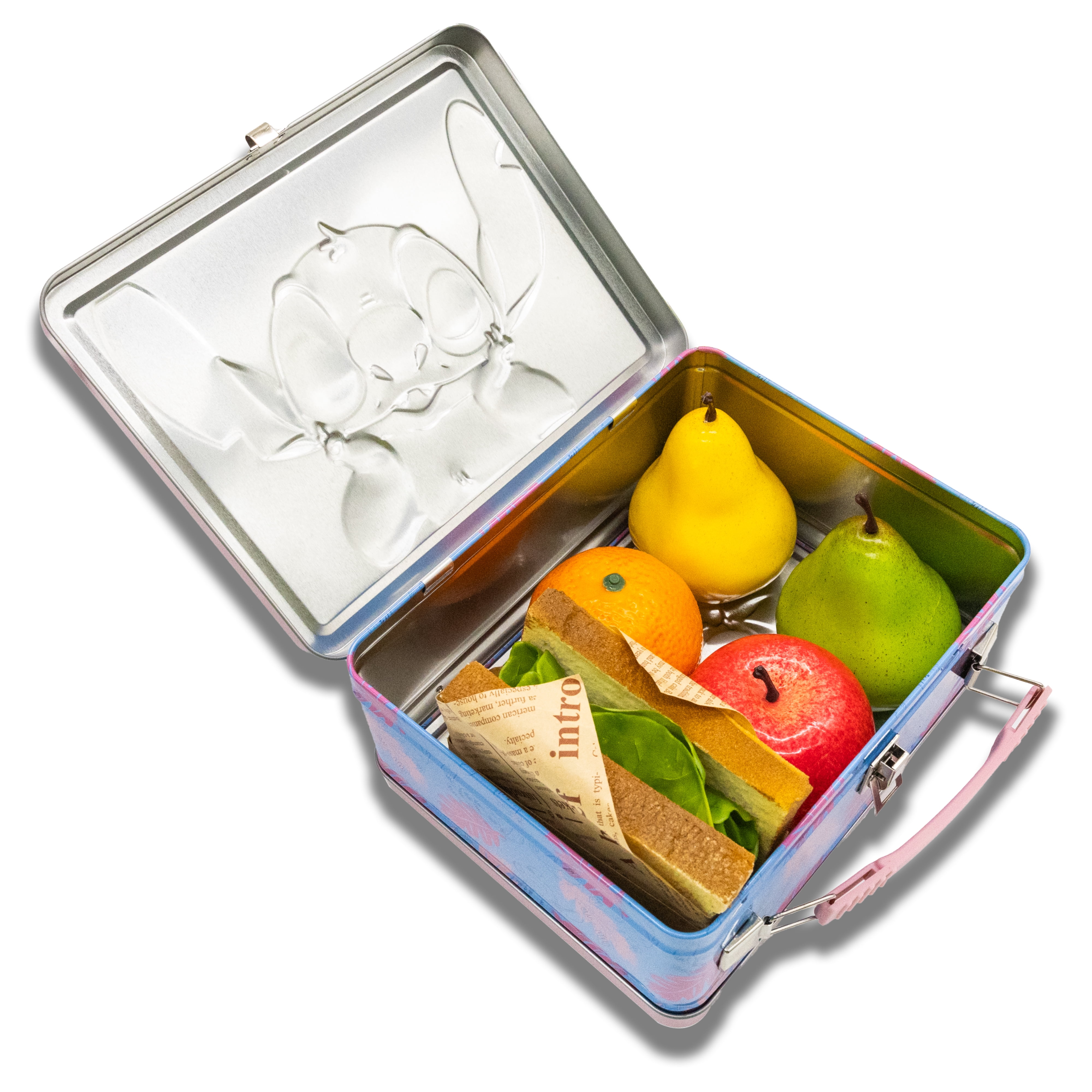 Disney Stitch Lunch Box for Kids | Stitch Tin Lunchbag for Boys, Girls, Unisex | Tin Lunchbox Storage, Toddler Snack Box, Bookbag Accessory | Ages 3+