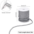 thumbnail image 2 of 59 Feet 5mm Twisted Cord Rope 3-Ply Decorative Rope Polyester Twine Cord Rope String for Home Decor Crafts Making and Costume Crafting (Dark Gray), 2 of 3