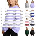 thumbnail image 3 of Ruyang Youth Girls Oversized Sweatshirt Drop Shoulder Crewneck Kids Long Sleeve Pullover Soft Polyester Casual Basic Tops, 3 of 9