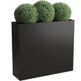 thumbnail image 6 of Metal Tall Planter Box 30"Lx12"Wx24"H Adjustable Shelf & Drainage Holes - Steel Indoor/Outdoor, 6 of 7