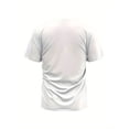 thumbnail image 3 of Funny Letter Print Men's T-Shirt - Casual Short Sleeve, Crew Neck, Cotton Blend, Non-Stretch Fabric - Perfect for All Seasons, European And American Style, Casual Sporty Tee, Summer Gifts, 3 of 7