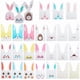 thumbnail image 1 of 100 bolsas de plástico con forma de orejas de conejo, 25 estilos, para dulces, postres, galletas, repostería y pasteles, con bonitas orejas de conejo, 23,3 x 13,8 cm., 1 of 8