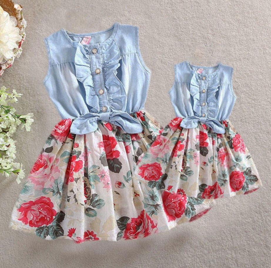 mother and kid dress