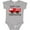 AC-Heather Grey, variant on Daddy's Little Firefighter Boys or Girls Baby Bodysuit