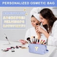 thumbnail image 3 of DAKIMOE Makeup Bag Cosmetic Bags Organizer Personalized Initial Travel Essentials Toiletry Bag for Birthday Christmas Girlfriend Teacher Valentines Day Gifts, 3 of 8