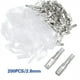 thumbnail image 3 of 400 piezas de terminales de crimpado de horquilla macho/hembra con manguito aislante eléctrico, conector de envoltura de cable, 2,8 MM, 3 of 7