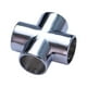thumbnail image 1 of Conector de esquina de tubo redondo de aleación de aluminio de 25 mm para perchero de exhibición de ropa 4 vías, 1 of 9